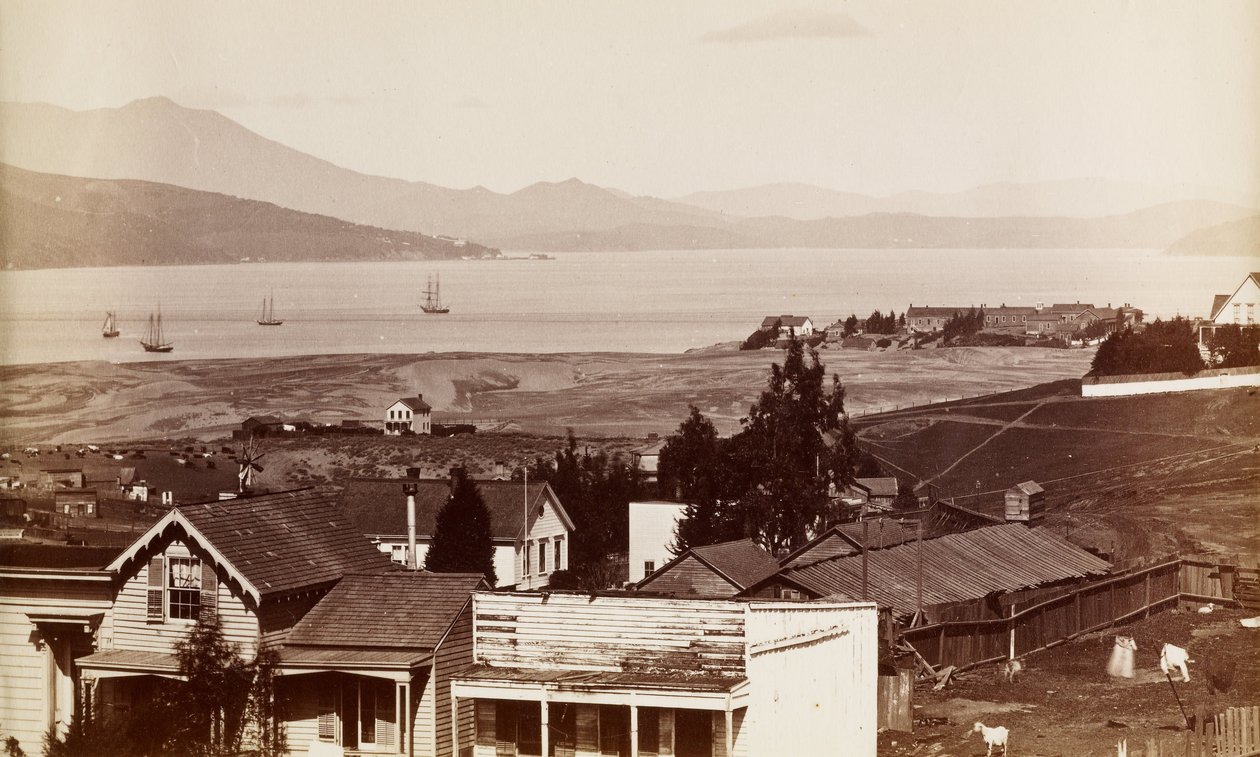 (Sausalito, Tamalpais och Richardsons Bay från San Francisco) av Carleton E. Watkins