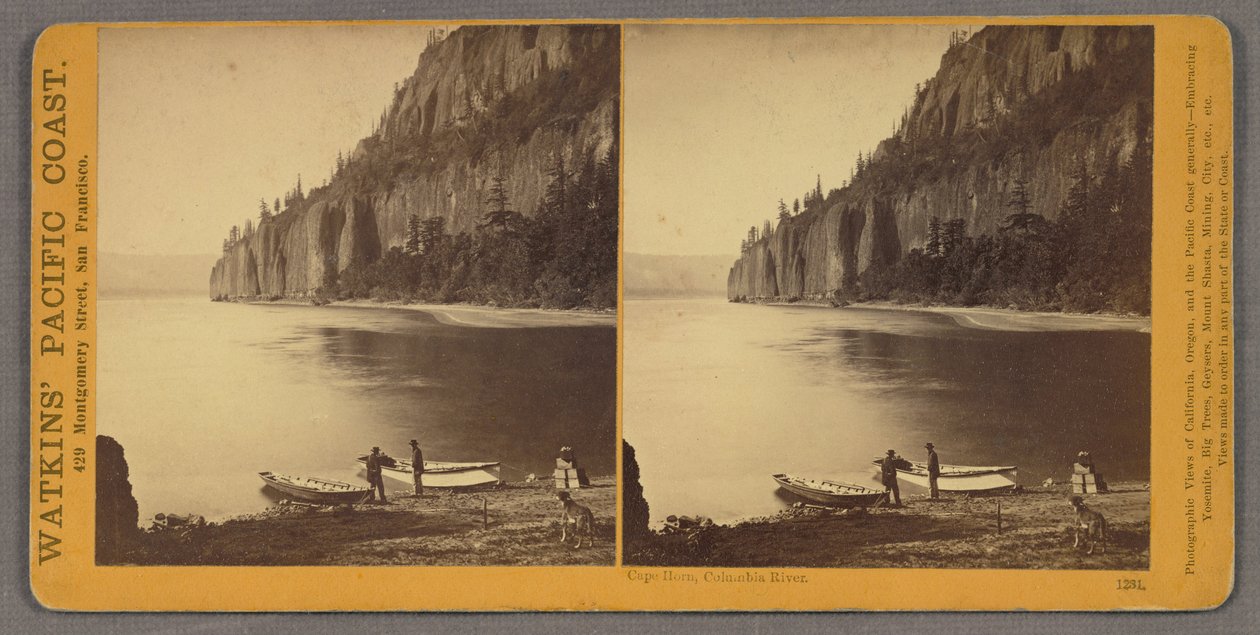 Kap Horn, Columbia River av Carleton E. Watkins