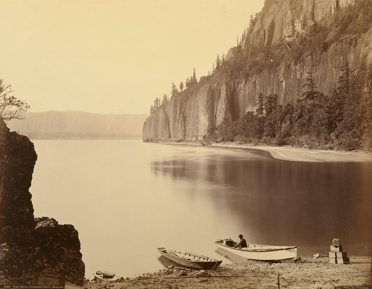 Kap Horn, Columbia River, Oregon av Carleton E. Watkins