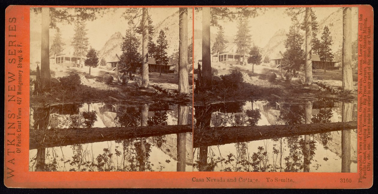 Casa Nevada och stuga. Jo Semit. av Carleton E. Watkins