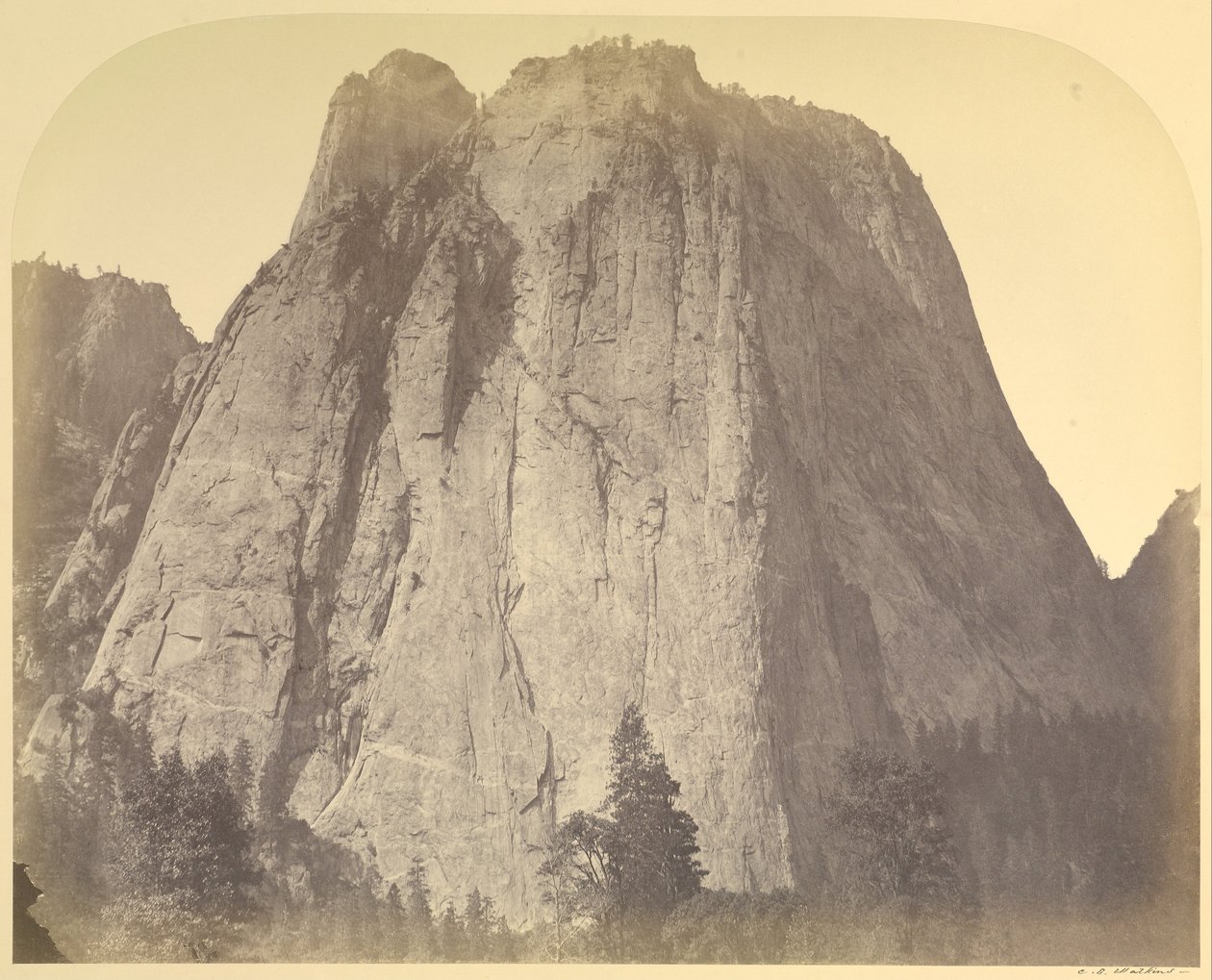 Cathedral Rock-Yosemite, nr 20 av Carleton E. Watkins