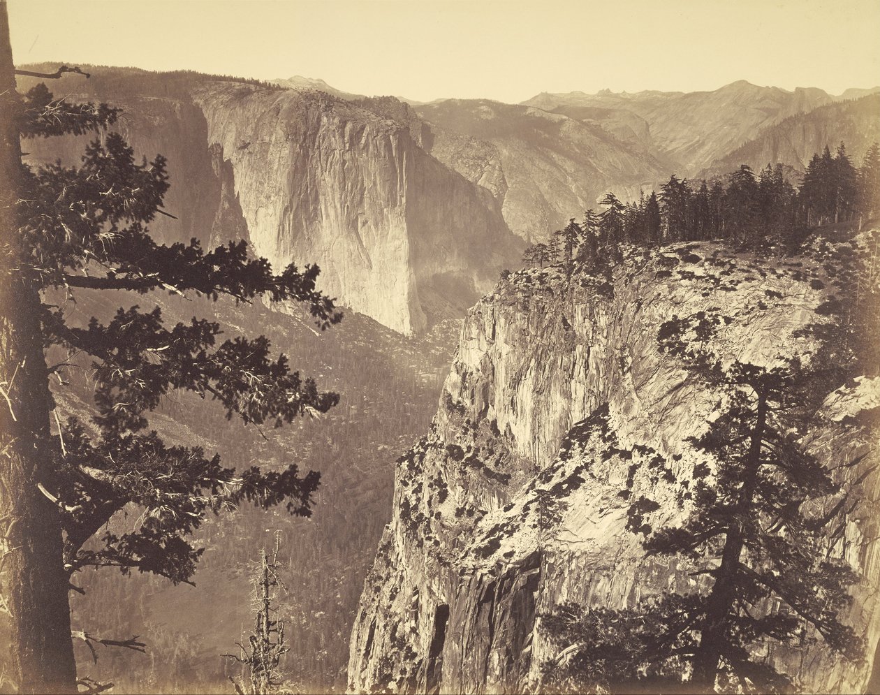 Första utsikten över dalen av Carleton E. Watkins