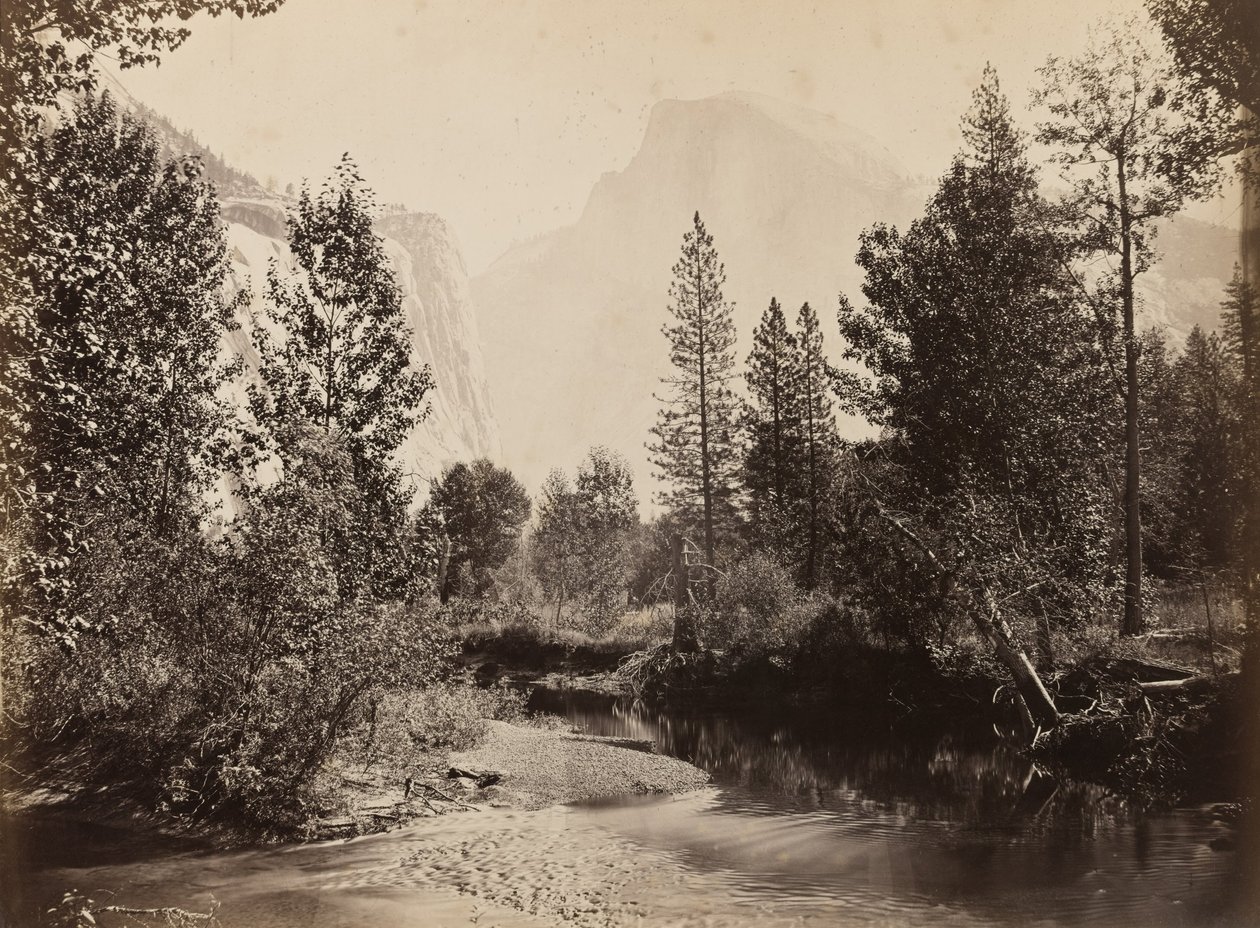 Half Dome, 4967 fot, Yosemite av Carleton E. Watkins