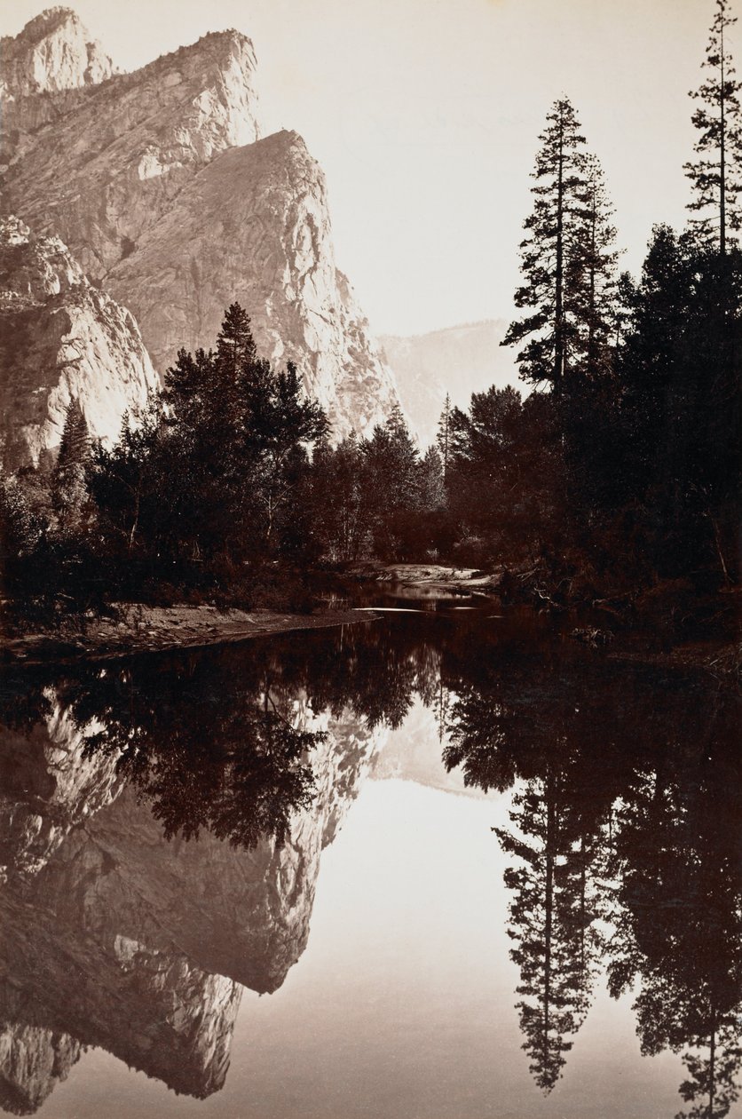 Three Brothers, Yosemite, Kalifornien av Carleton E. Watkins