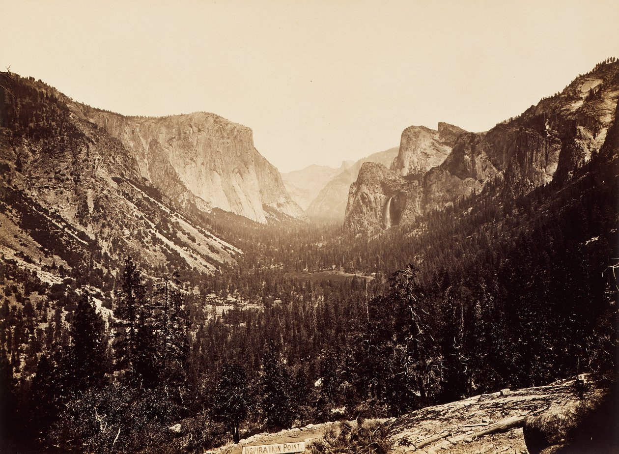 Utsikt från Inspiration Point av Carleton E. Watkins