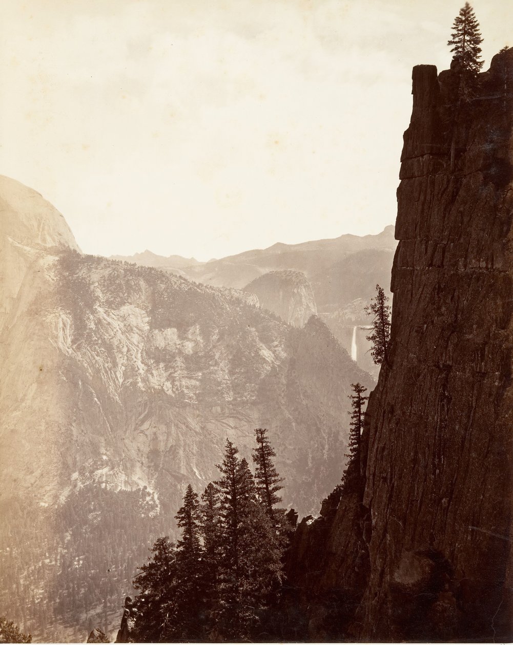 Översikt över Yosemite, ca. 1872, tryckt ca. 1876. av Carleton E. Watkins.
