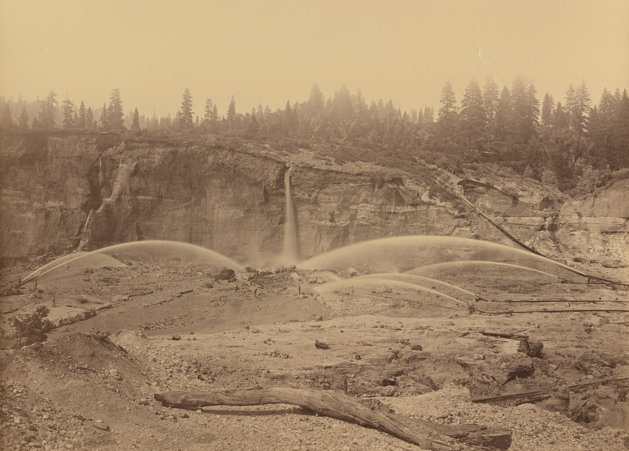 Malakoff Diggins, North Bloomfield, Nevada County av Carleton E. Watkins