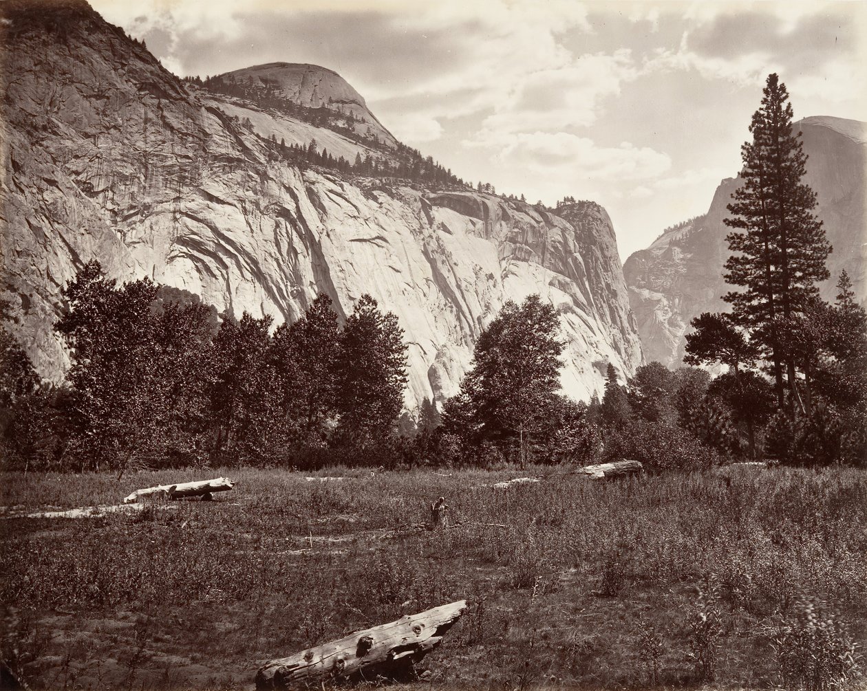 North Dome, 3 725 fot, Yosemite, ca. 1872, tryckt ca. 1876. av Carleton E. Watkins.