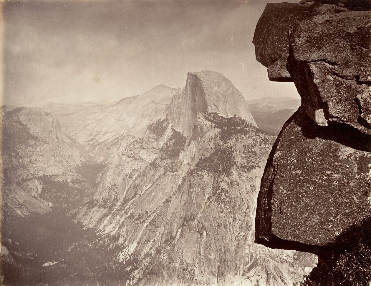South Dome, Yosemite, ca. 1872, tryckt ca. 1876. av Carleton E. Watkins.