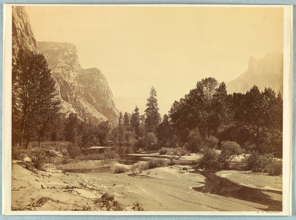 Upp i dalen, Yosemite av Carleton E. Watkins