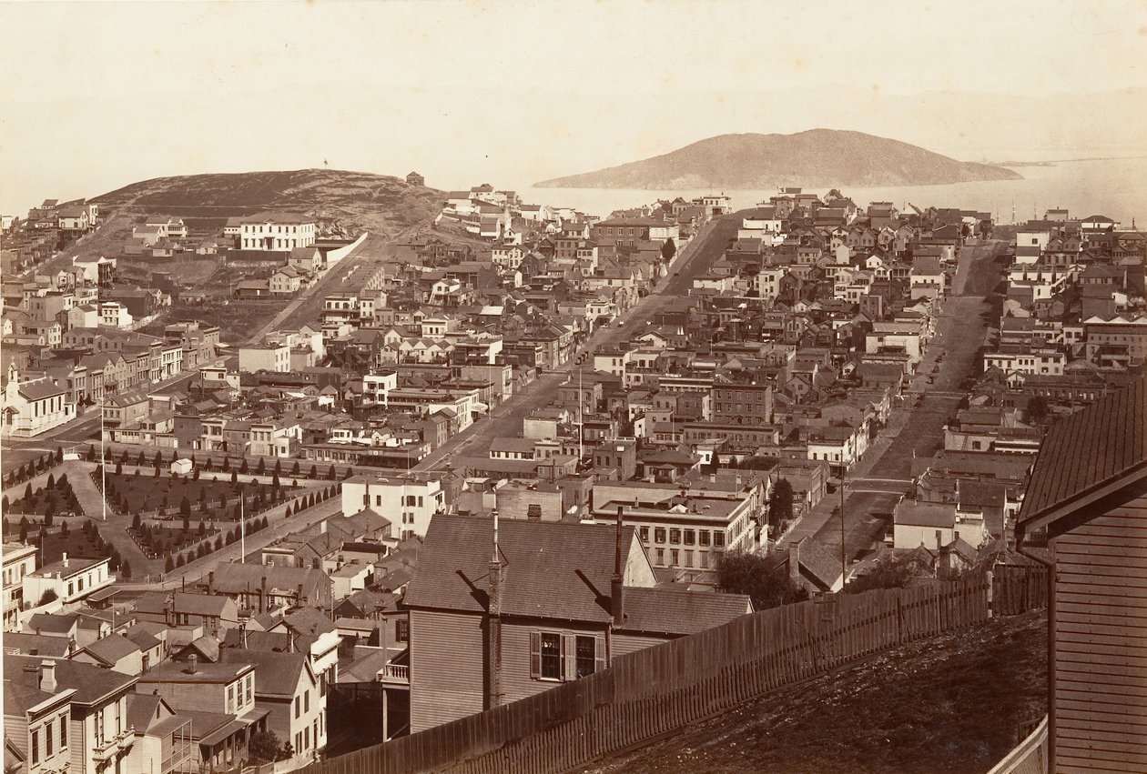 San Francisco, 1864, tryckt ca. 1876. av Carleton Emmons Watkins