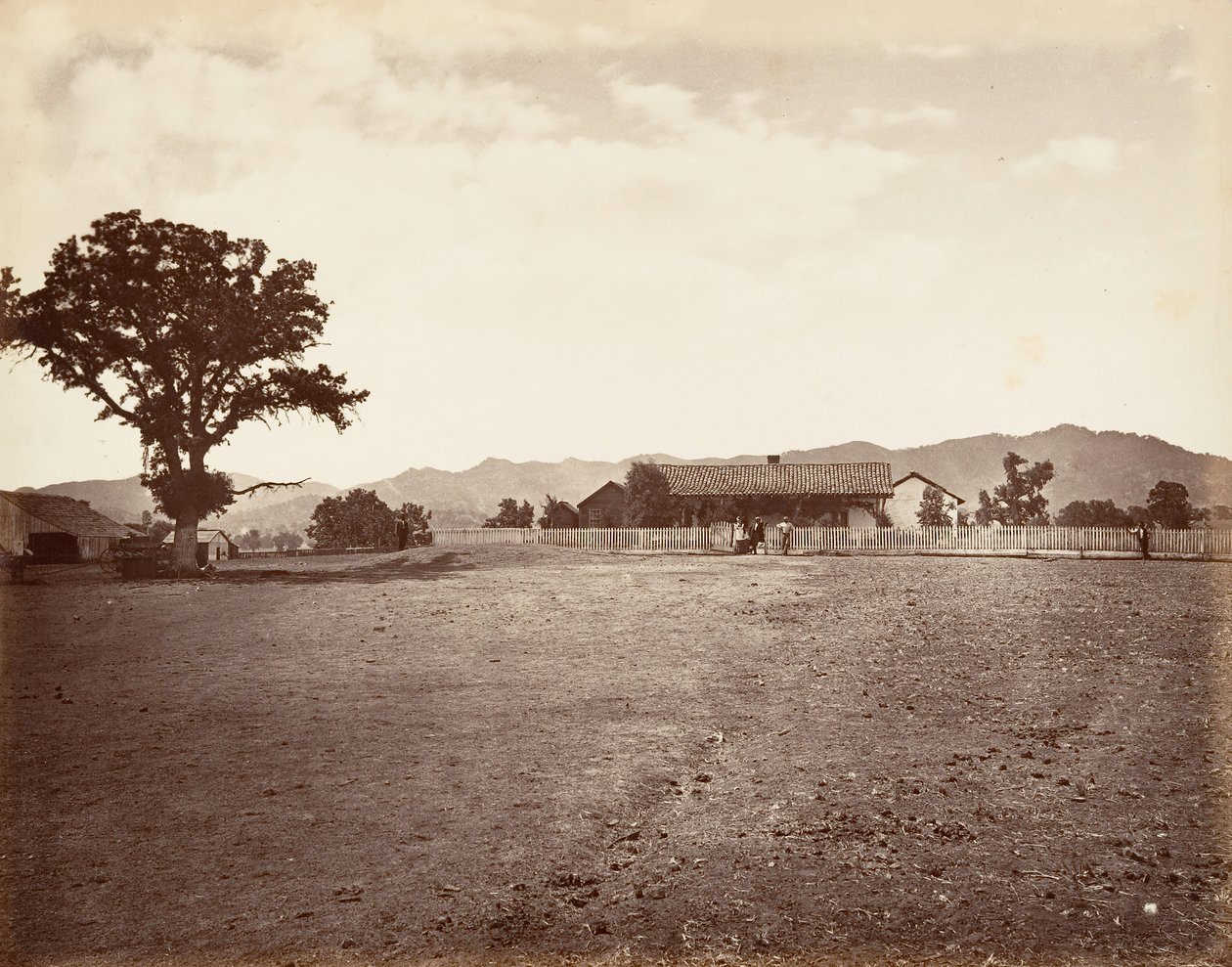 Santa Margarita Ranch, 1876, tryckt ca. 1876. av Carleton Emmons Watkins