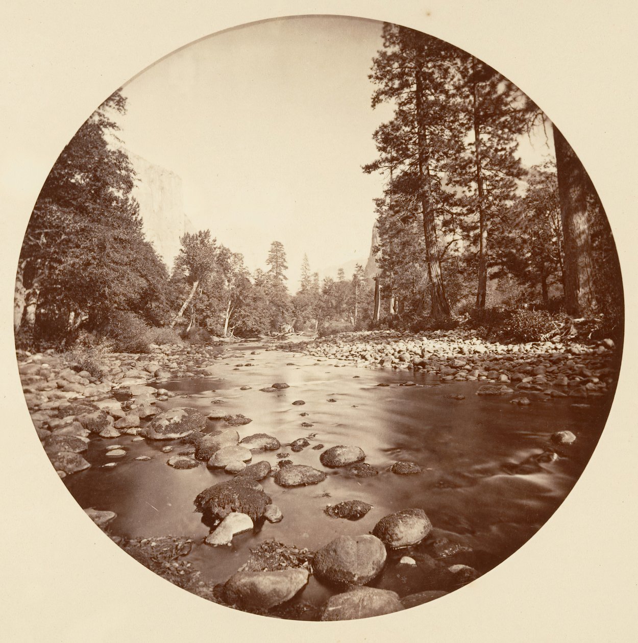 [Yosemite National Park, Kalifornien], ca. 1878. av Carleton Emmons Watkins