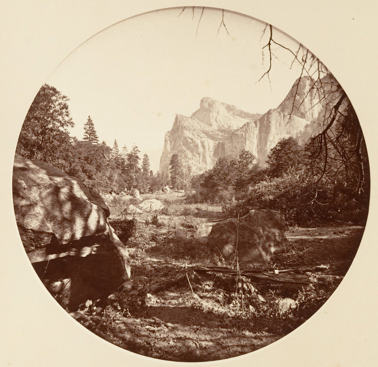[Yosemite National Park, Kalifornien], ca. 1878. av Carleton Emmons Watkins