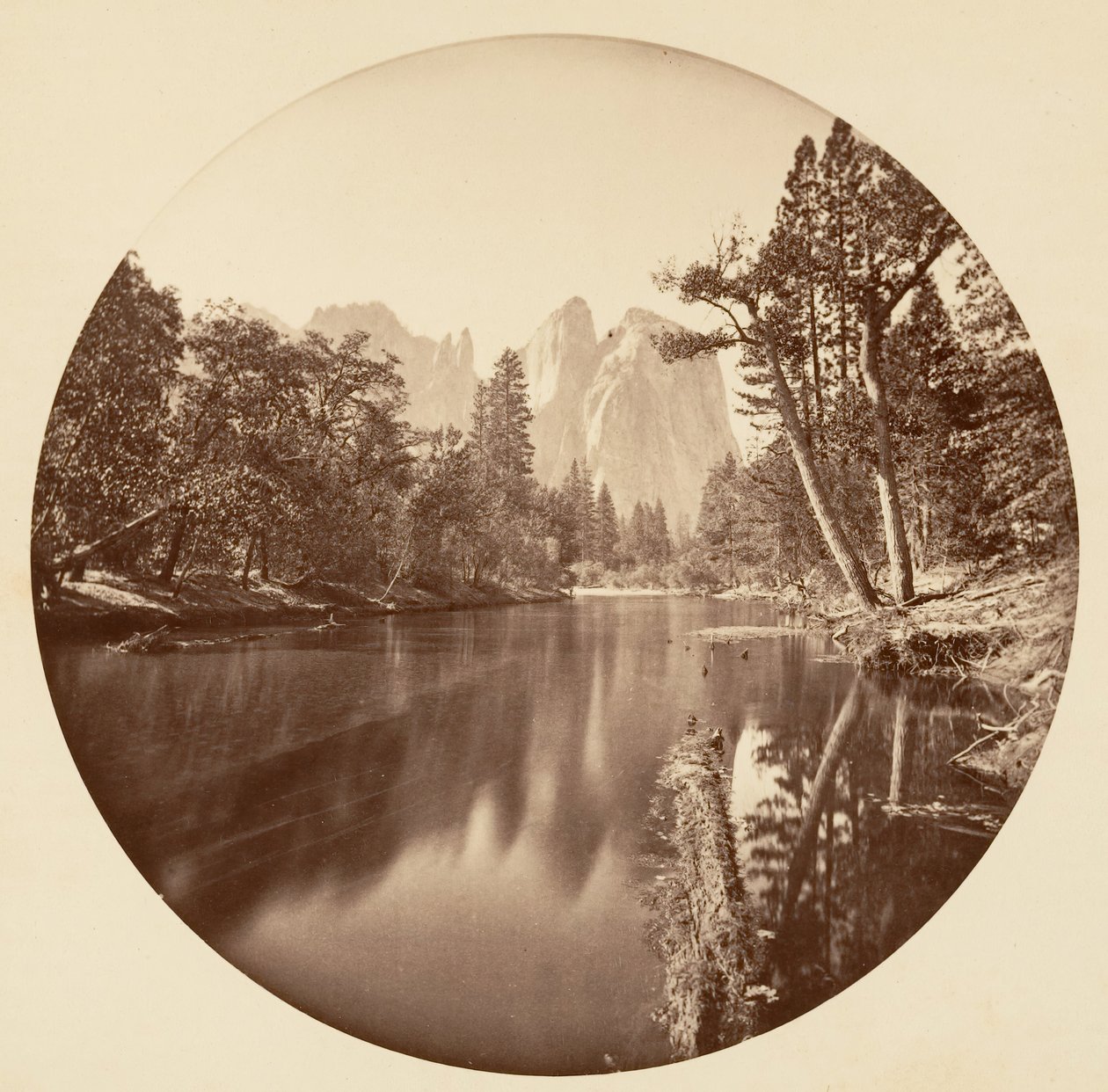 [Yosemite National Park, Kalifornien], ca. 1878. av Carleton Emmons Watkins
