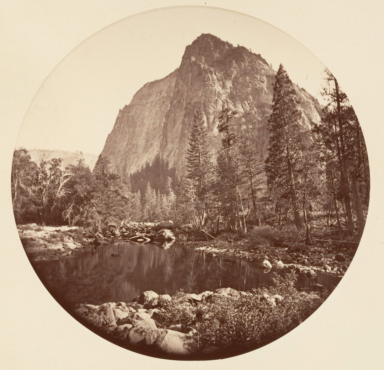 [Yosemite National Park, Kalifornien], ca. 1878. av Carleton Emmons Watkins