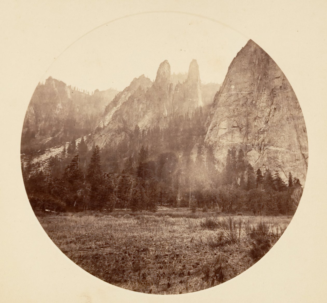 [Yosemite National Park, Kalifornien], ca. 1878. av Carleton Emmons Watkins