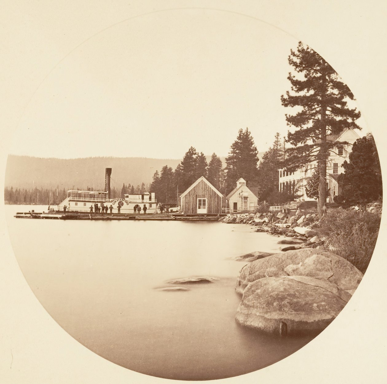 [Yosemite National Park, Kalifornien], ca. 1878. av Carleton Emmons Watkins