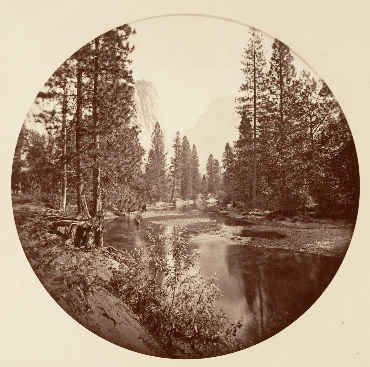 [Yosemite National Park, Kalifornien], ca. 1878. av Carleton Emmons Watkins