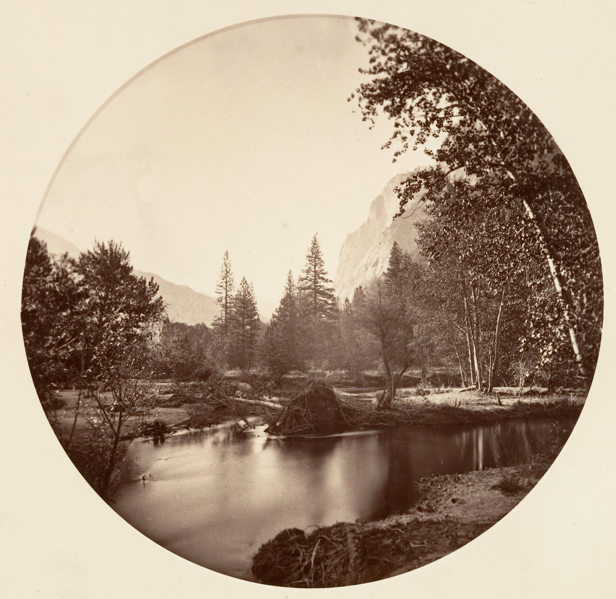 [Yosemite National Park, Kalifornien], ca. 1878. av Carleton Emmons Watkins