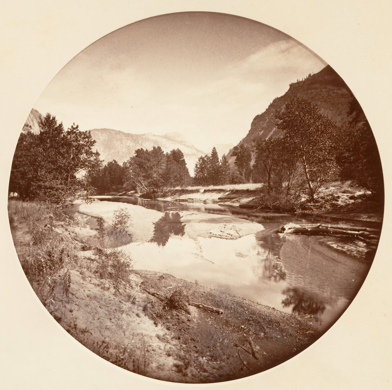 [Yosemite National Park, Kalifornien], ca. 1878. av Carleton Emmons Watkins