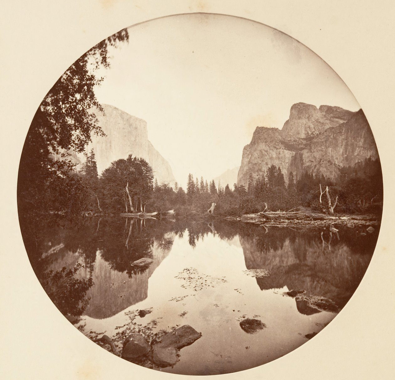 [Yosemite National Park, Kalifornien], ca. 1878. av Carleton Emmons Watkins