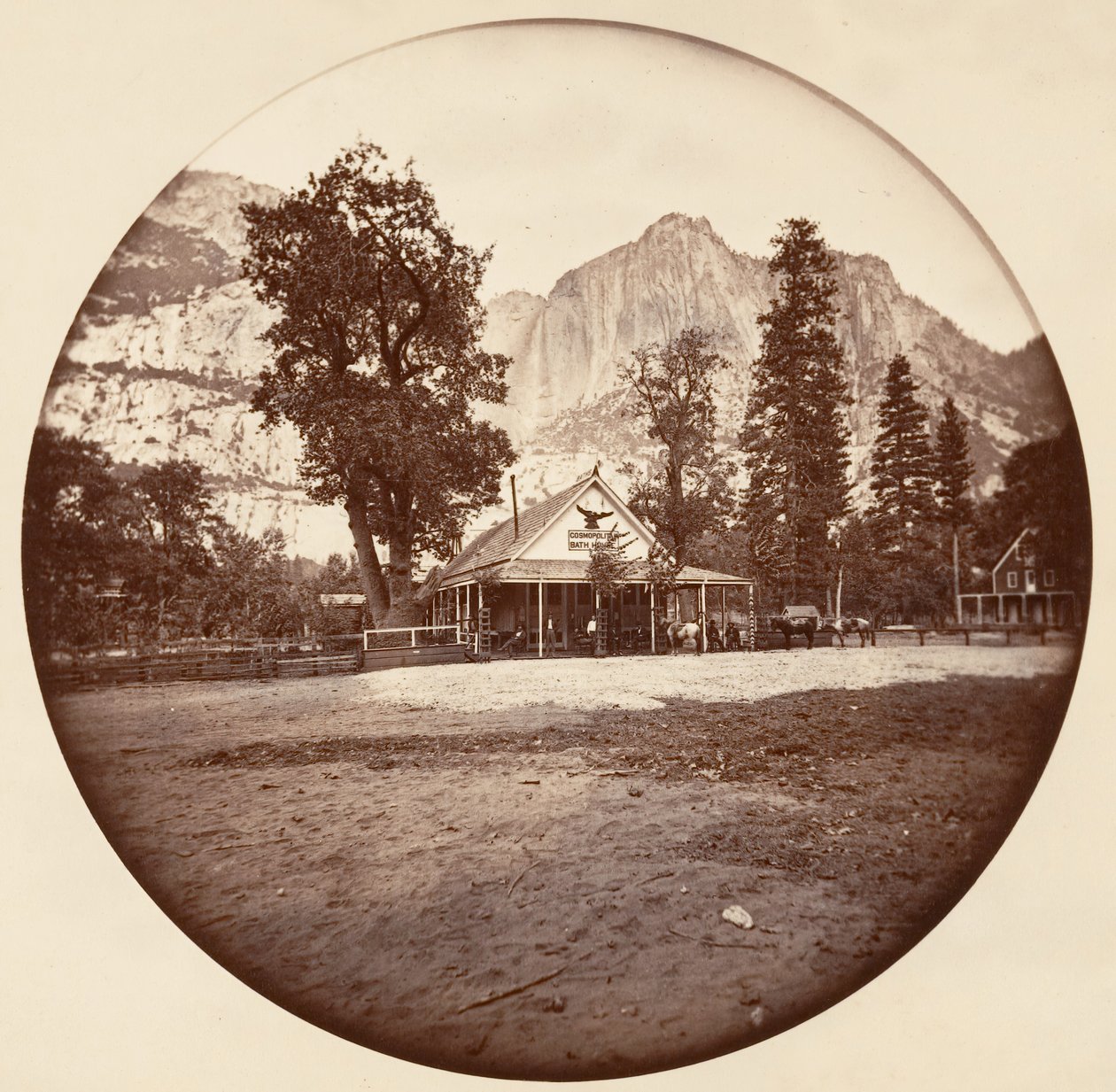 [Yosemite National Park, Kalifornien], ca. 1878. av Carleton Emmons Watkins
