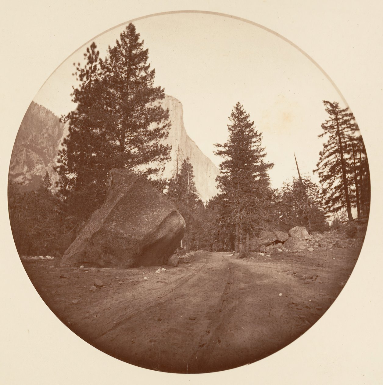 [Yosemite National Park, Kalifornien], ca. 1878. av Carleton Emmons Watkins