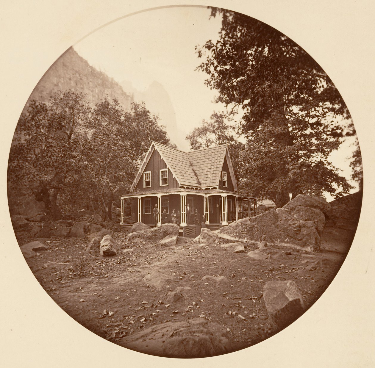 [Yosemite National Park, Kalifornien], ca. 1878. av Carleton Emmons Watkins
