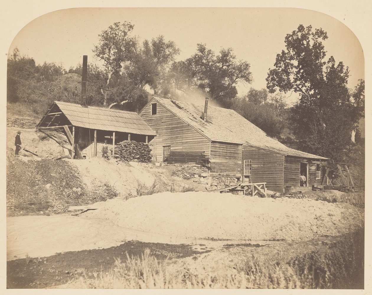 [Agua Fria Mill] av Carleton Watkins
