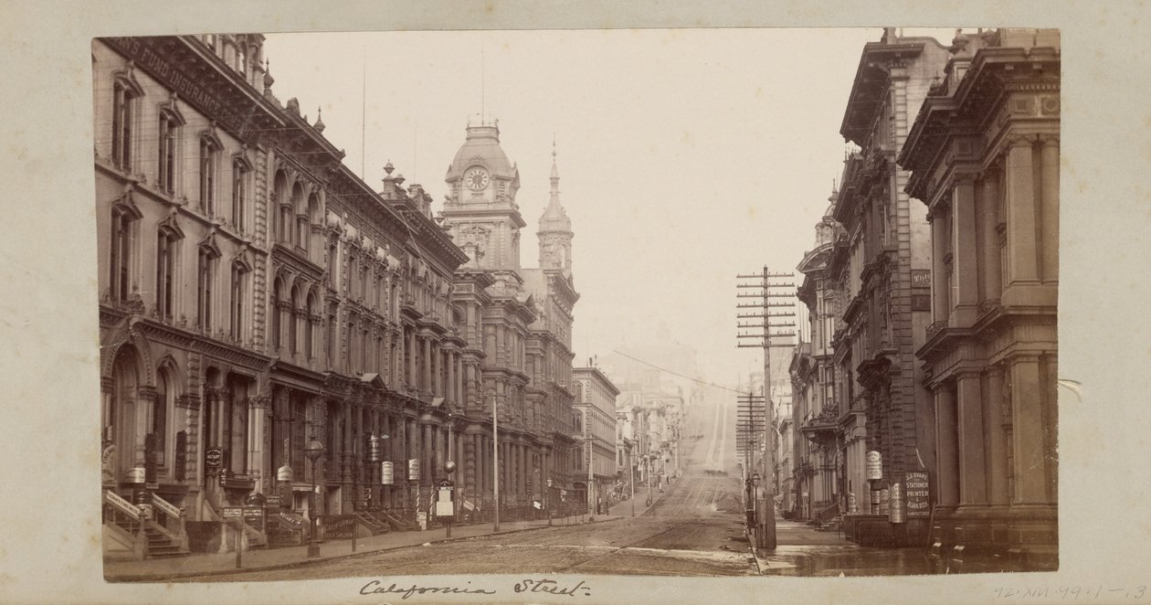 California Street av Carleton Watkins