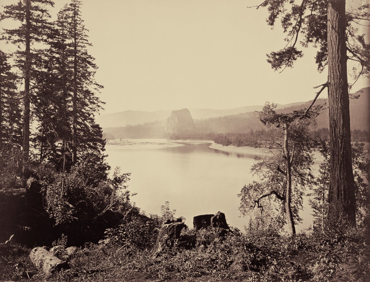 Castle Rock, Columbiafloden av Carleton Watkins