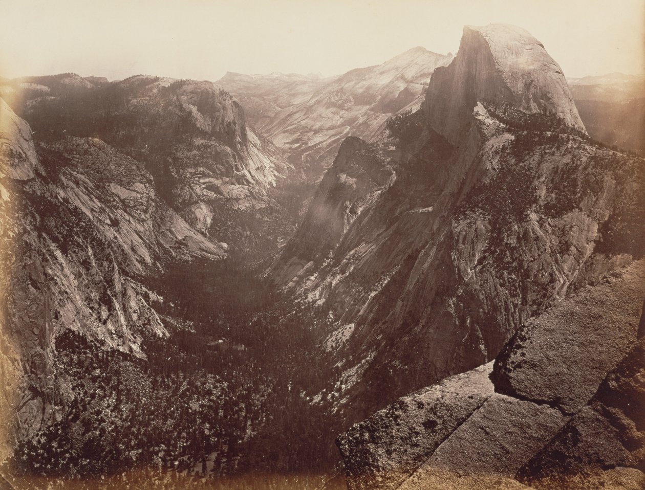 [Half Dome från Glacier Point] av Carleton Watkins