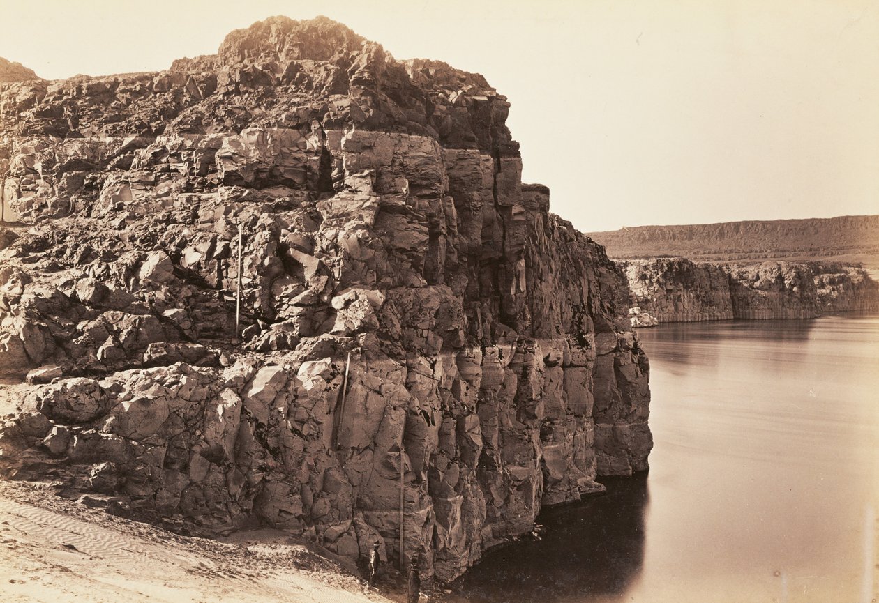 Landskap, Columbiafloden, Oregon av Carleton Watkins