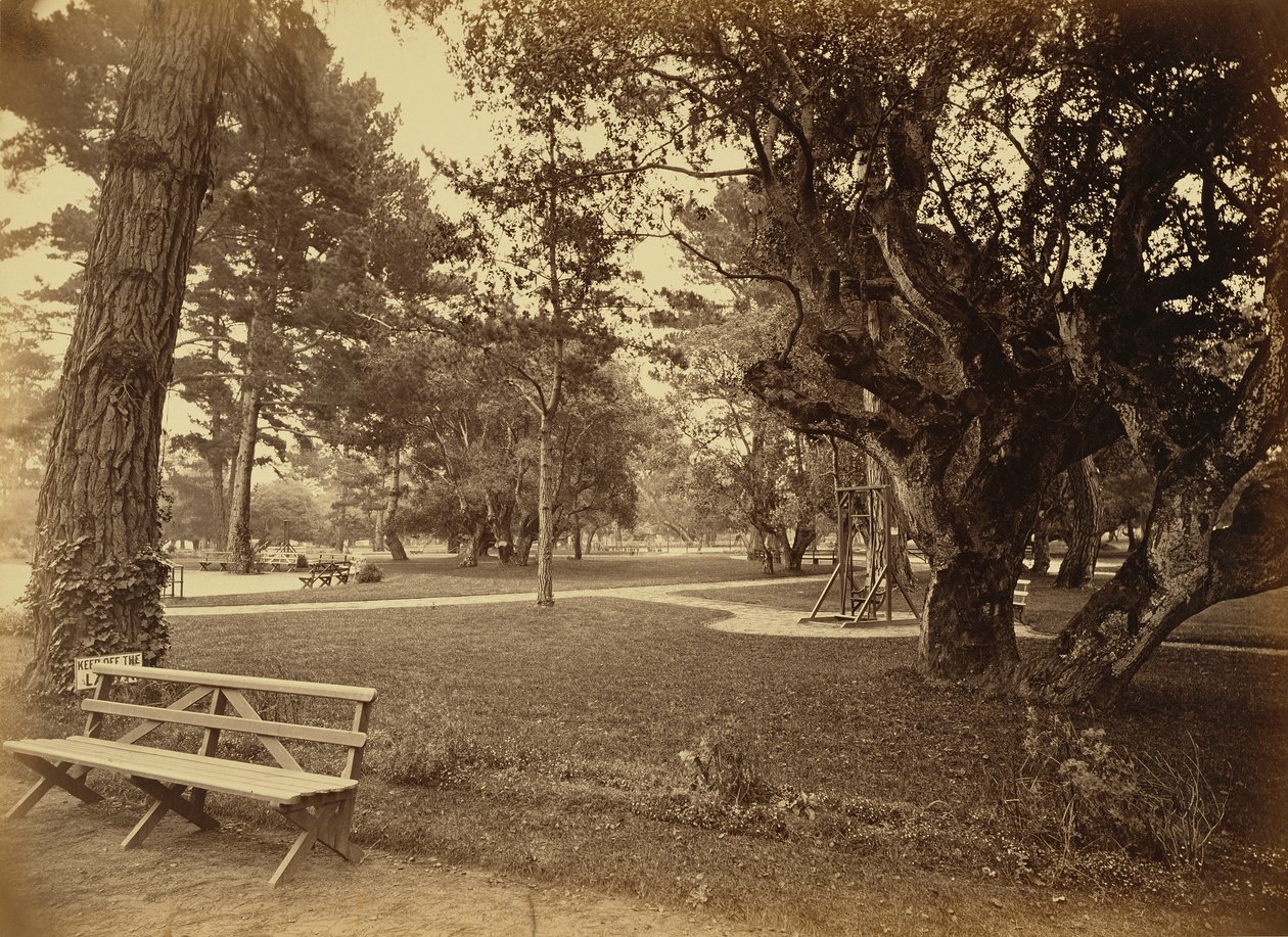 [Monterey, Kalifornien. Hotel Del Monte, Lawn View]. av Carleton Watkins