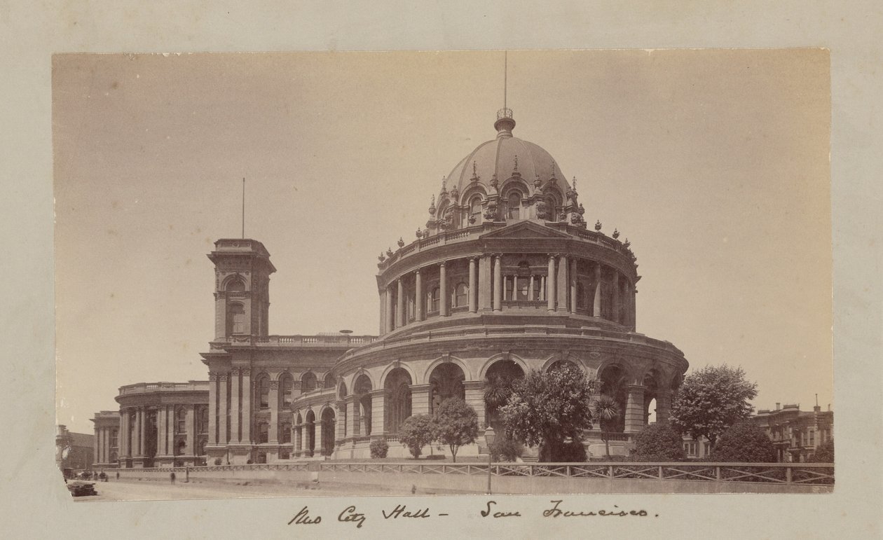 Nytt stadshus - San Francisco av Carleton Watkins
