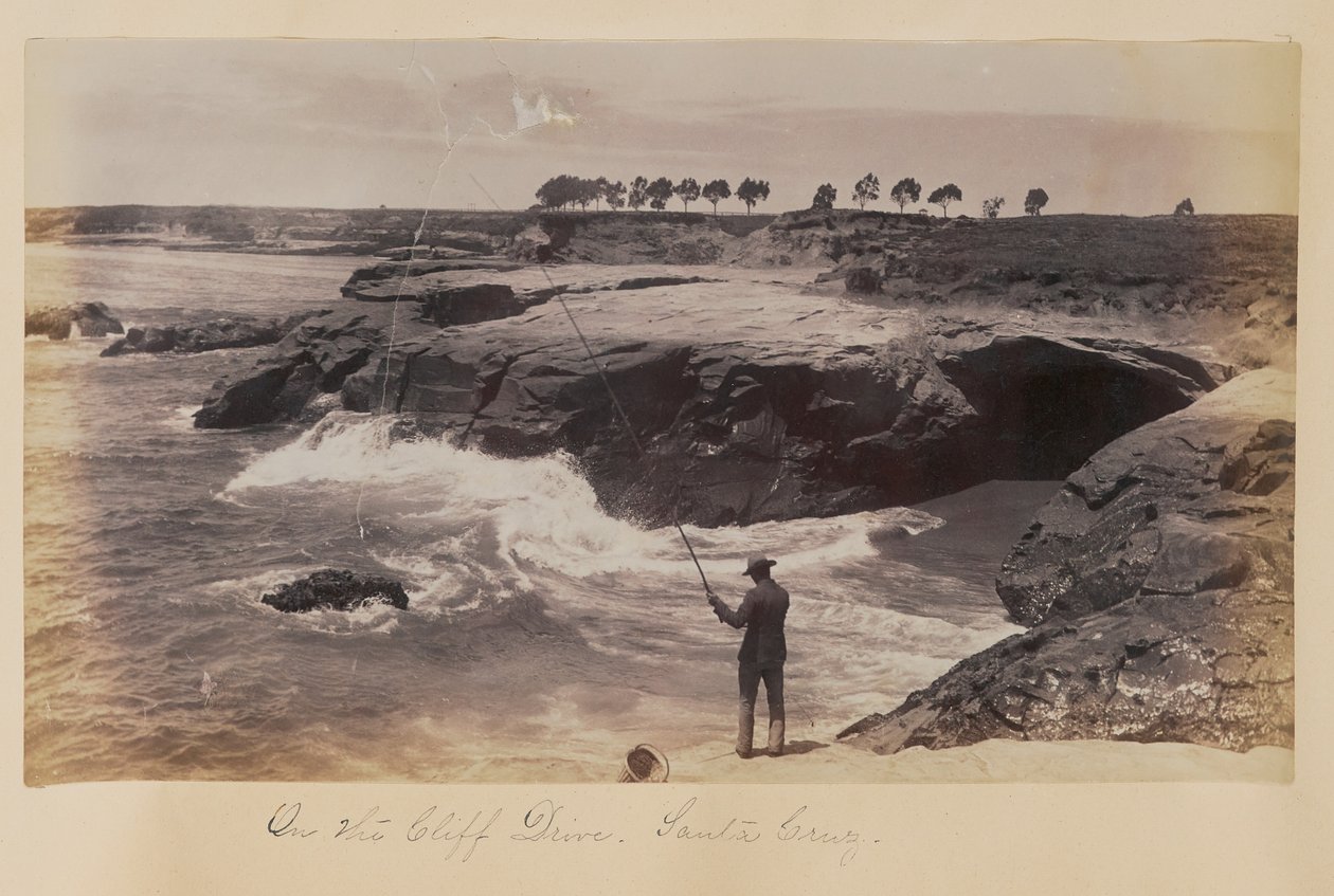 På Cliff Drive, Santa Cruz av Carleton Watkins