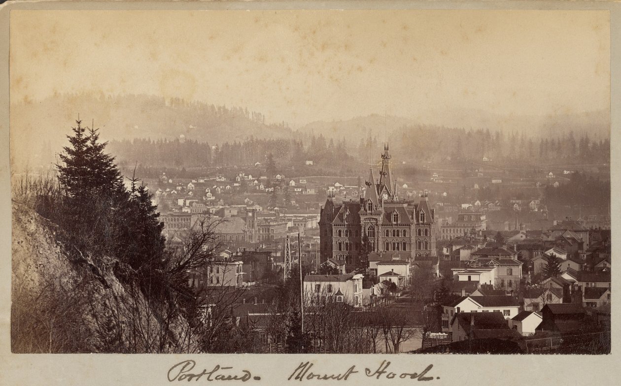 Portland - Mount Hood av Carleton Watkins