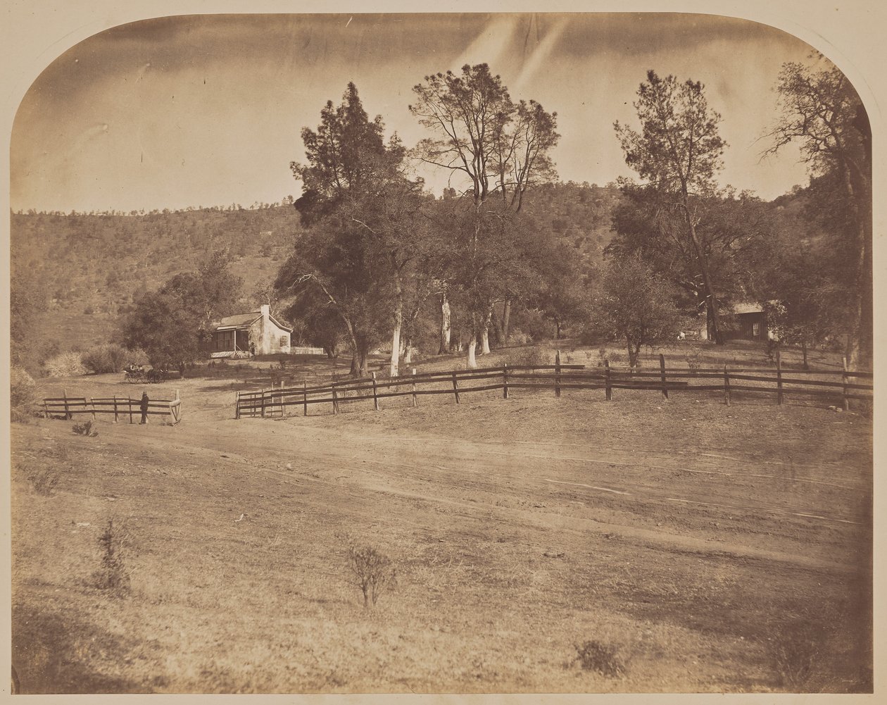 [J. C. Fremonts bostad - Bear Valley] av Carleton Watkins