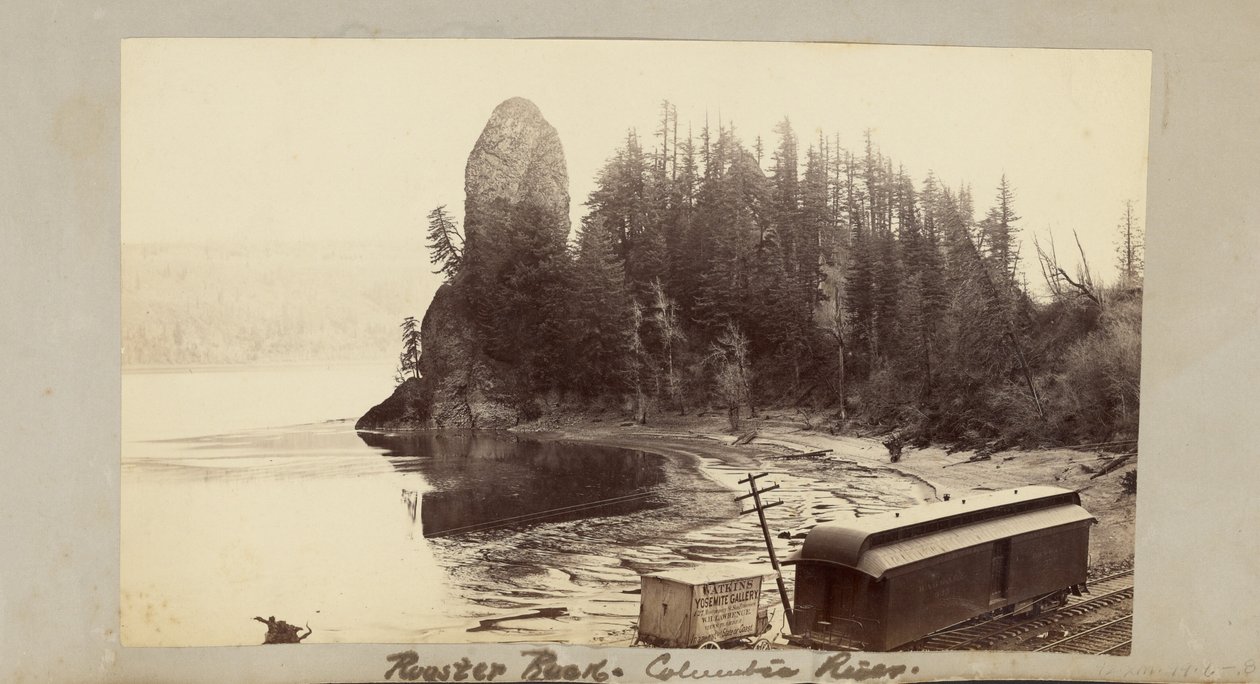 Rooster Rock, Columbiafloden av Carleton Watkins