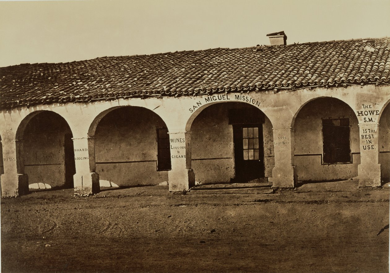 San Miguel-missionen av Carleton Watkins