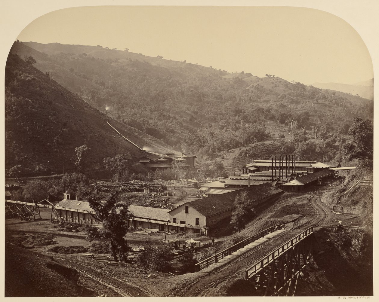 Smältverk, New Almaden av Carleton Watkins