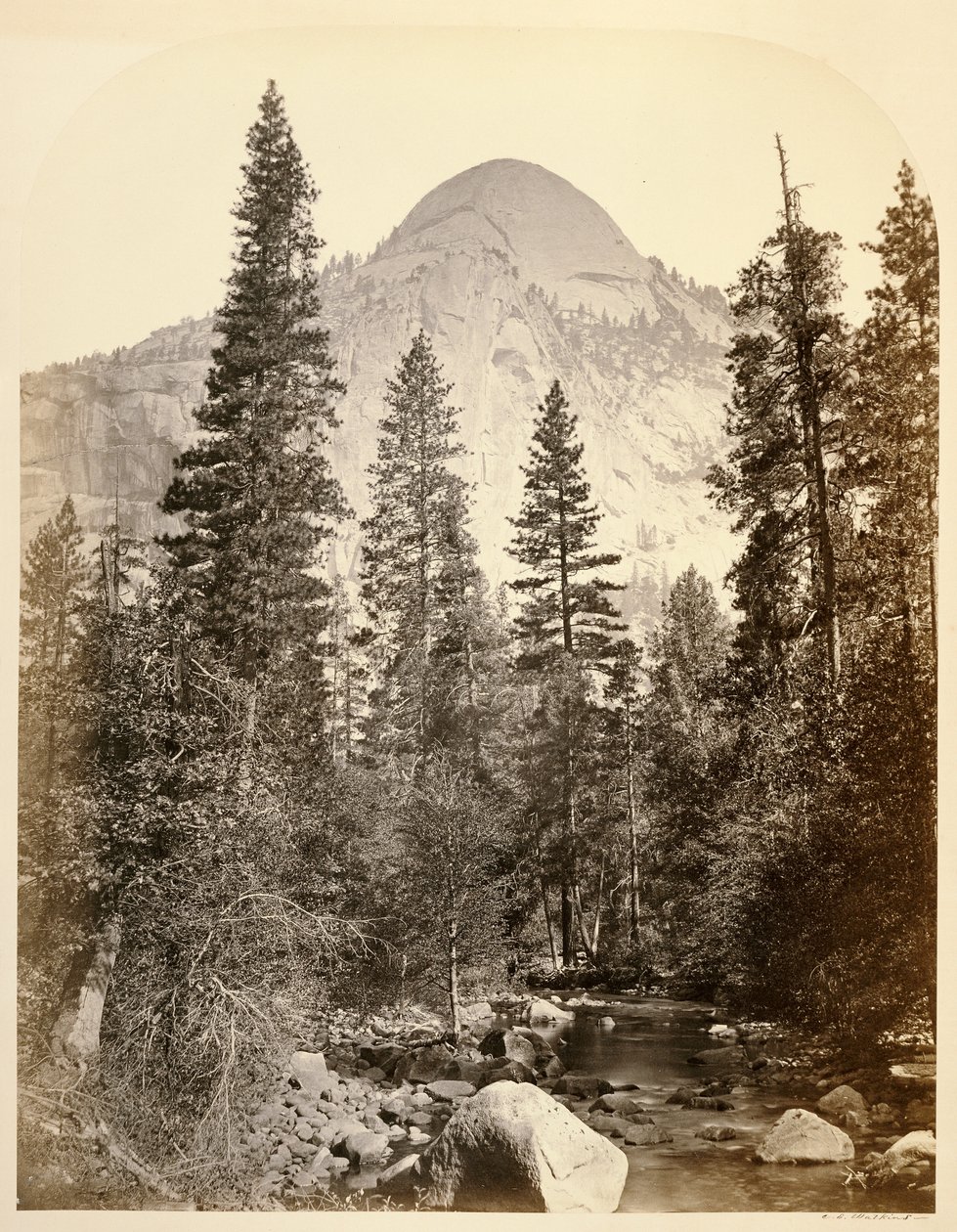Tacoye [sic] - Norra kupolen, 3729 ft. Yo Semite av Carleton Watkins
