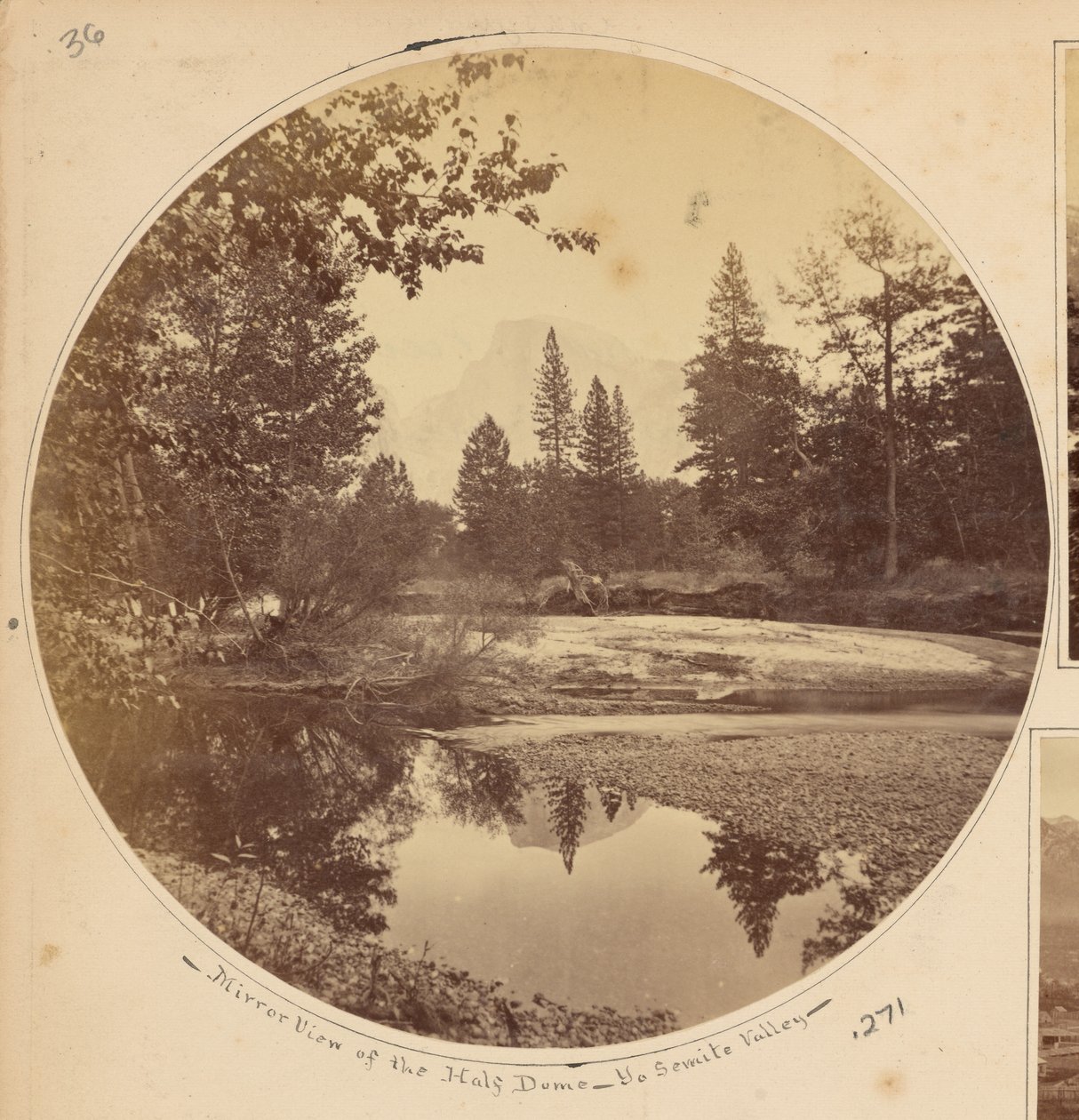 Tasayac, Half Dome, 5 000 fot, Yosemite Valley, Mariposa County, Kalifornien av Carleton Watkins