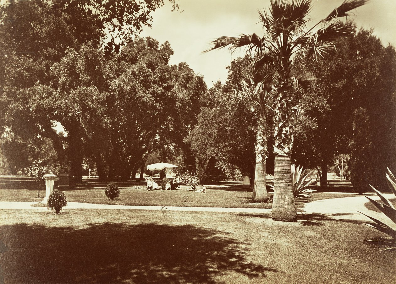 [Thurlow Lodge - Tält och familjegrupp] av Carleton Watkins
