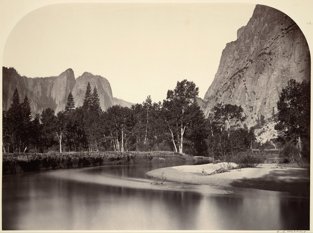 Utsikt från Camp Grove, Yosemite av Carleton Watkins