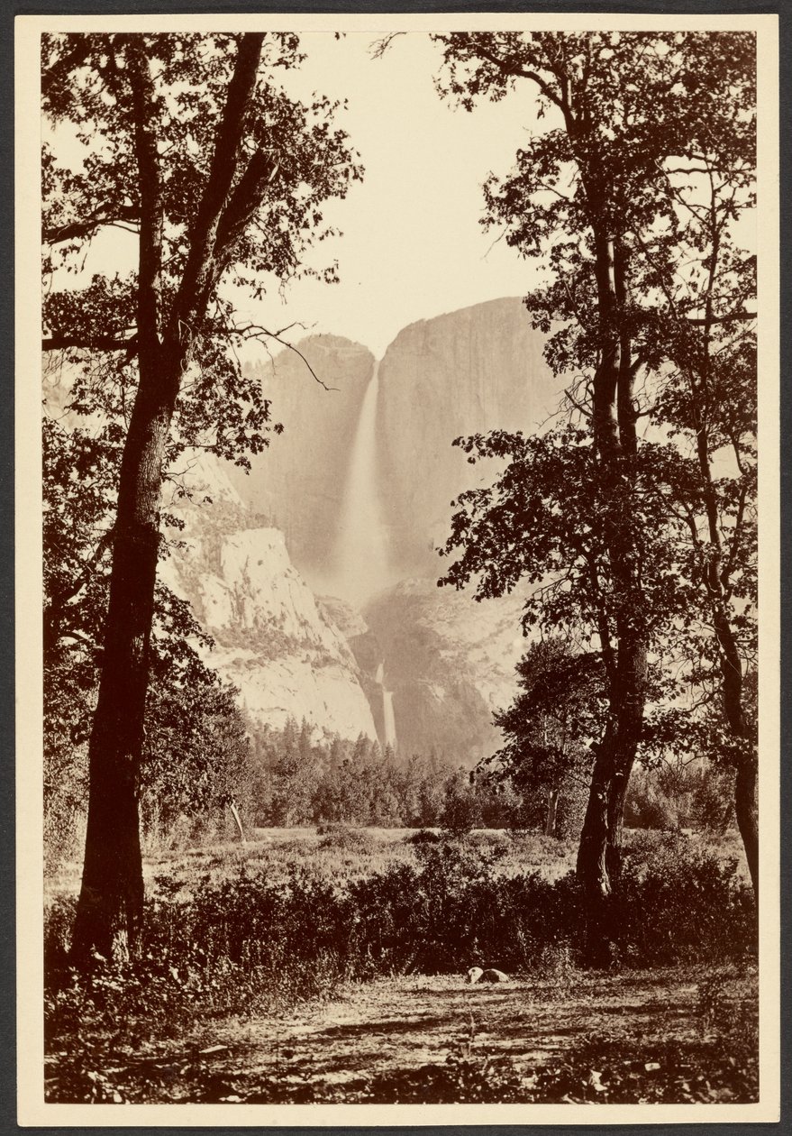 Yosemite vattenfall av Carleton Watkins