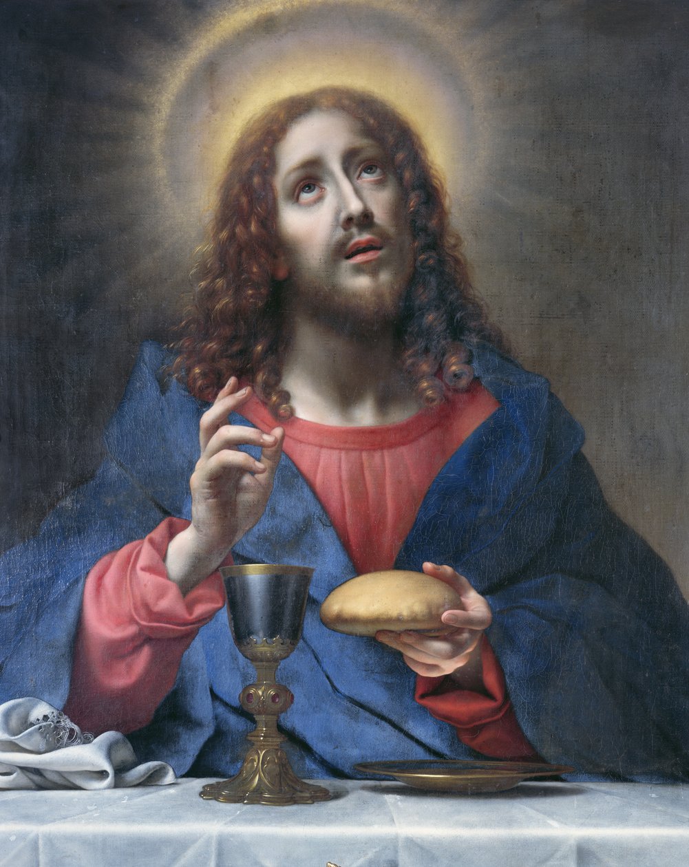 Kristus välsignande bröd av Carlo Dolci