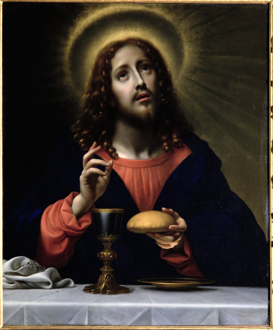 Kristus välsignar sakramenten av Carlo Dolci