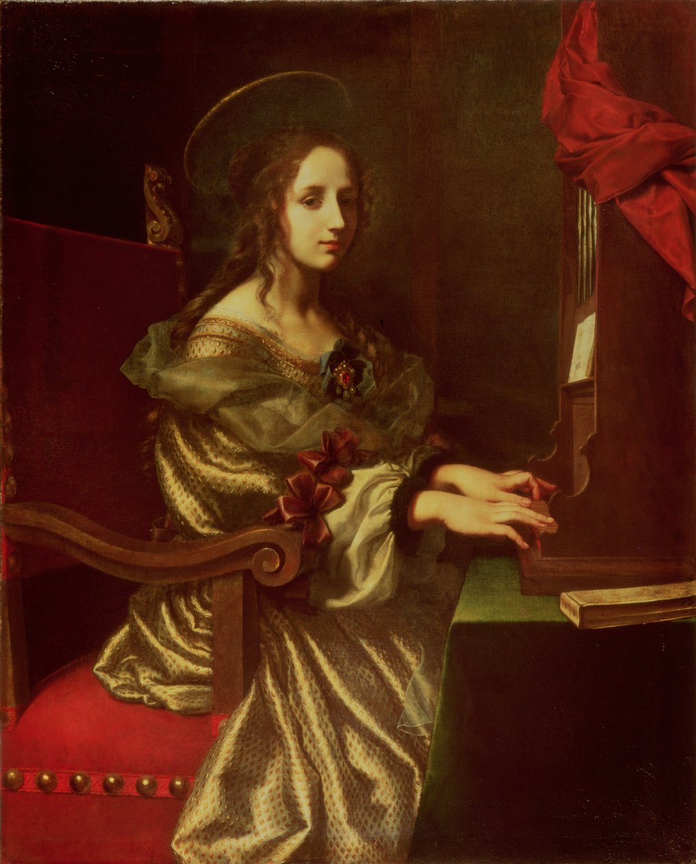 St. Cecilia (musikernas beskyddare) av Carlo Dolci